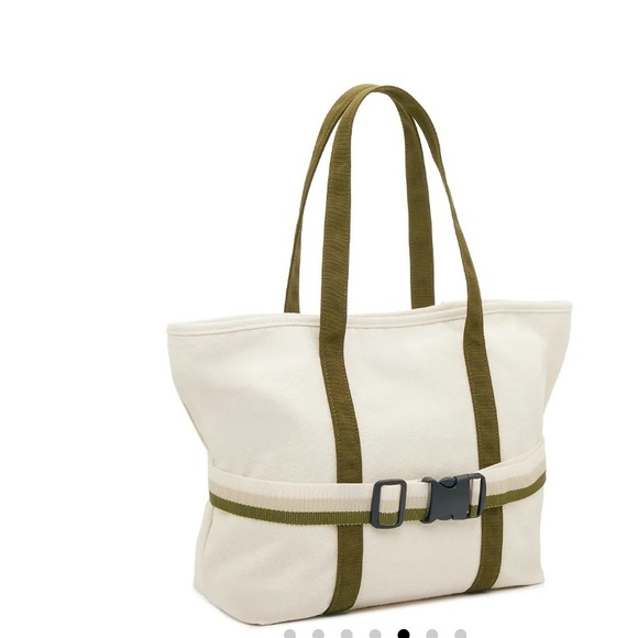 Canvas Tote with Travel Band - Picture 4 of 8